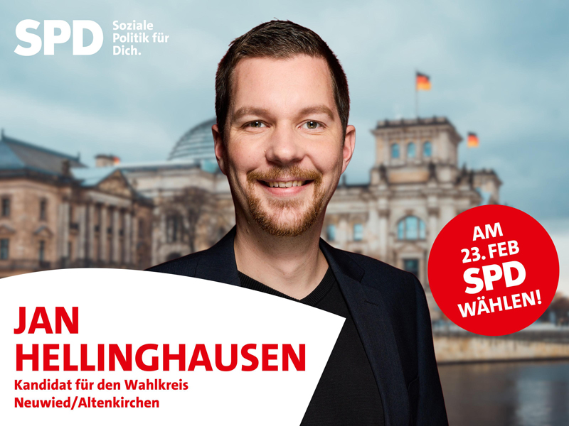 Jan Hellinghausen, Kandidat für den Wahlkreis Neuwied/Altenkirchen